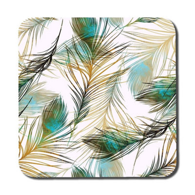 Andrew Lee Imprints Peacock Feathers (Coaster) / Default Title from B&Q