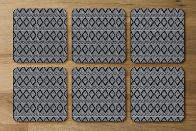 Andrew Lee Geometric Line Pattern (Coaster) / Default Title from B&Q