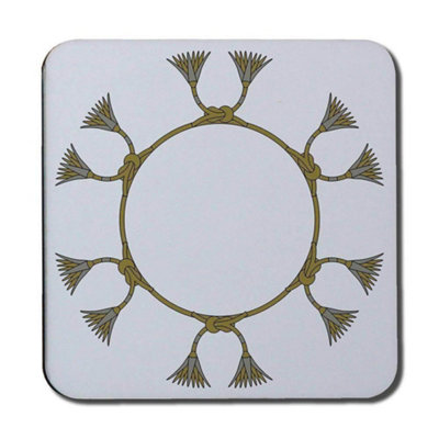 B&Q -  Ancient Egyptian Lotus Motifs (Coaster) / Default Title