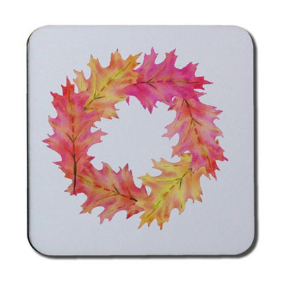 Andrew Lee Pink & Orange Autumn Reath (Coaster) / Default Title from B&Q
