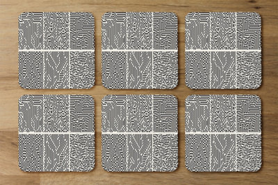 Andrew Lee Striped Geometric Patterns (Coaster) / Default Title from B&Q