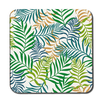 Andrew Lee Green Tropical Palm Leaves (Coaster) / Default Title from B&Q
