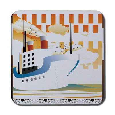 Andrew Lee Art Deco Ship (Coaster) / Default Title from B&Q
