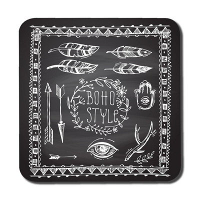 Andrew Lee Boho Style  Motivating Phrase (Coaster) / Default Title from B&Q