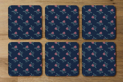 Andrew Lee Roses & Spots Print (Coaster) / Default Title from B&Q