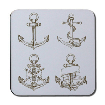 Andrew Lee Drawn Anchors (Coaster) / Default Title from B&Q