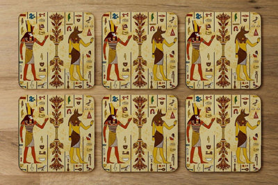 Andrew Lee Egyptian Drawings (Coaster) / Default Title from B&Q