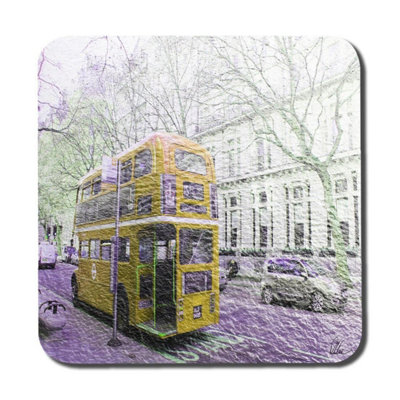 Andrew Lee London Bus Yellow Rear (Coaster) / Default Title from B&Q