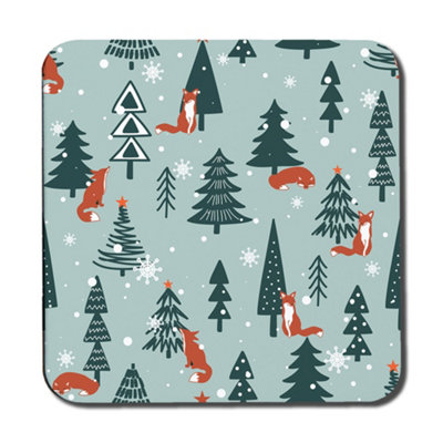 B&Q -  Fir-Trees Snow (Coaster) / Default Title