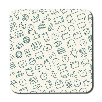 Andrew Lee Outline Icons (Coaster) / Default Title from B&Q