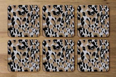 Andrew Lee Leopard Spots Print (Coaster) / Default Title from B&Q