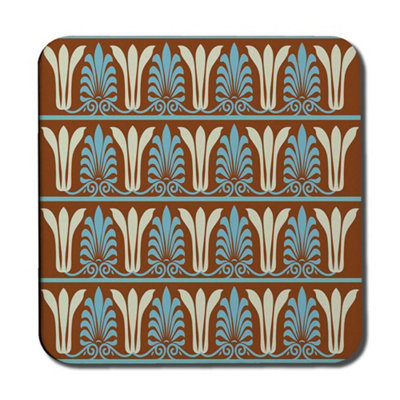 B&Q -  Egyptian Flower Ornament Pattern (Coaster) / Default Title