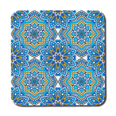 Andrew Lee Floral And Geometric Embellished Tiles (Coaster) / Default Title from B&Q