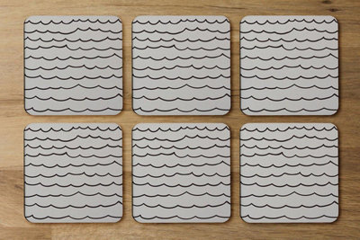 Andrew Lee Wave Lines (Coaster) / Default Title from B&Q