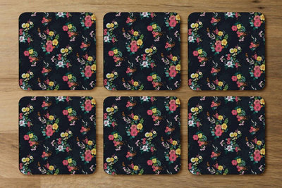 B&Q -  Floral Pattern (Coaster) / Default Title