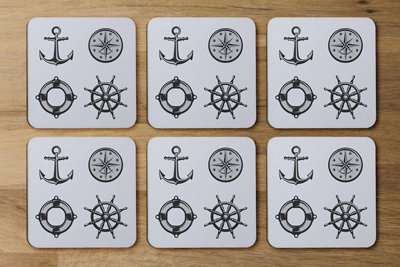 Andrew Lee Nautical Icons (Coaster) / Default Title from B&Q