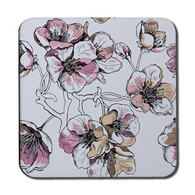 Andrew Lee Flower Illustration (Coaster) / Default Title from B&Q