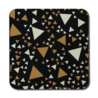 Andrew Lee Triangles On Black (Coaster) / Default Title from B&Q