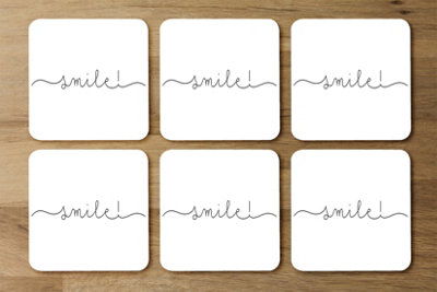 Andrew Lee Text Smile (Coaster) / Default Title from B&Q