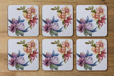Andrew Lee Rainbow Flowers (Coaster) / Default Title from B&Q