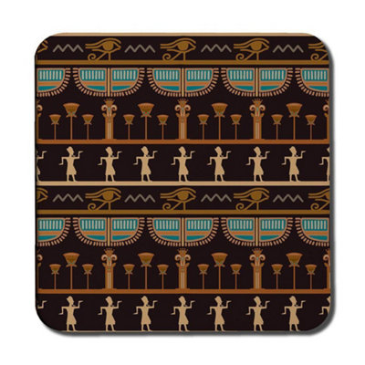 B&Q -  Orange & Black Hieroglyphs (Coaster) / Default Title