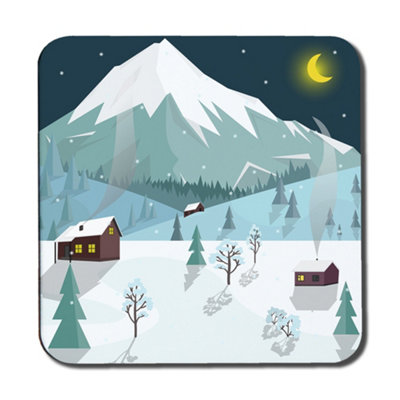 Andrew Lee Winter Landscape (Coaster) / Default Title