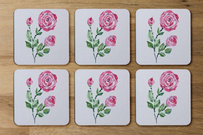 Andrew Lee Rose Print (Coaster) / Default Title from B&Q