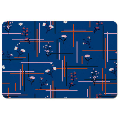 Andrew Lee Flowers With Check Grid For Fashion (Placemat) / Default Title from B&Q