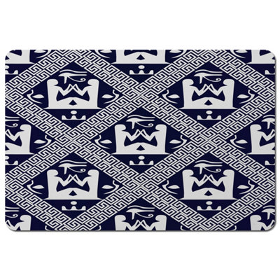 Andrew Lee Egyptian Hieroglyphs In Navy (Placemat) / Default Title from B&Q