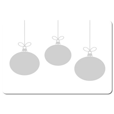 Andrew Lee Three Hanging Christmas Baubles (Placemat) / Default Title from B&Q