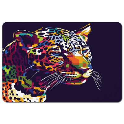 B&Q -  Leopard Face With Pop Art Style (Placemat) / Default Title