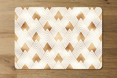 B&Q -  Golden Geometric Shapes (Placemat) / Default Title