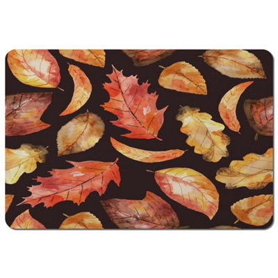 B&Q -  Autumn Leaves On Black (Placemat) / Default Title