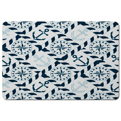 Andrew Lee Blue Nautical Elements (Placemat) / Default Title from B&Q