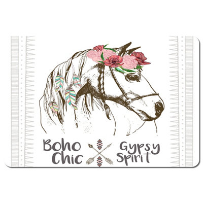 Andrew Lee Horse With Flower Chic (Placemat) / Default Title from B&Q