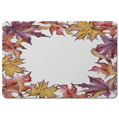 Andrew Lee Gold & Purple Leaves (Placemat) / Default Title from B&Q