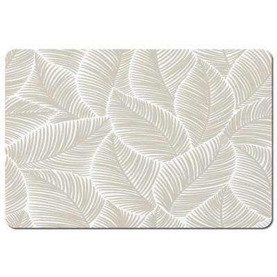 Andrew Lee Beige Leaves (Placemat) / Default Title from B&Q