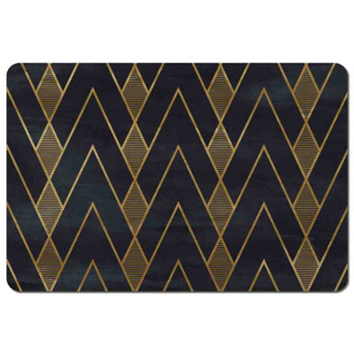 Andrew Lee Gold Geometreic Lines (Placemat) / Default Title from B&Q