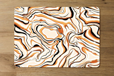 Andrew Lee Warm Toned Liquid Marble (Placemat) / Default Title from B&Q