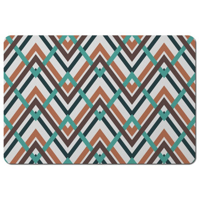 Andrew Lee Coloured Geometric Zig Zag (Placemat) / Default Title from B&Q