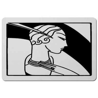 Andrew Lee Art Deco Woman (Placemat) / Default Title from B&Q