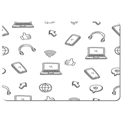Andrew Lee Internet Related Doodle Pattern (Placemat) / Default Title from B&Q