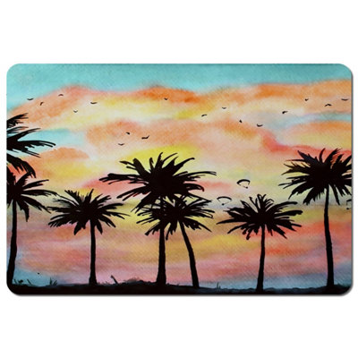Andrew Lee Palm Trees At Sunset (Placemat) / Default Title from B&Q