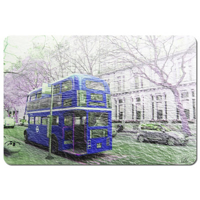 B&Q -  London Bus Behind Blue (Placemat) / Default Title