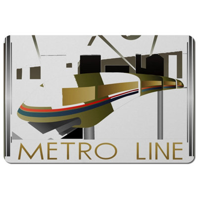 Andrew Lee Art Deco Metro Line (Placemat) / Default Title from B&Q
