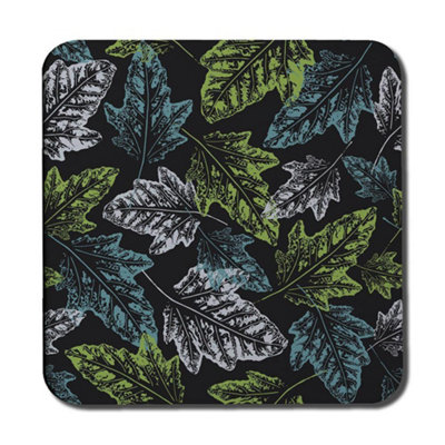Andrew Lee Leaf Print On Dark Background (Coaster) / Default Title from B&Q