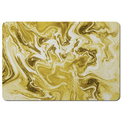 Andrew Lee Golden Swirled Marble (Placemat) / Default Title from B&Q