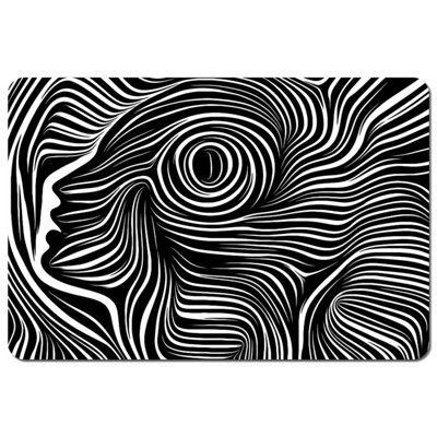 Andrew Lee Woodcut Style On The Subject Of Human Soul (Placemat) / Default Title from B&Q