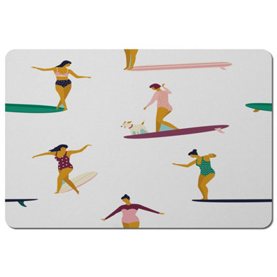 Andrew Lee Female Surfers (Placemat) / Default Title from B&Q