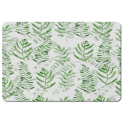 Andrew Lee Green Fern Watercolour Placemat Set / Default Title from B&Q